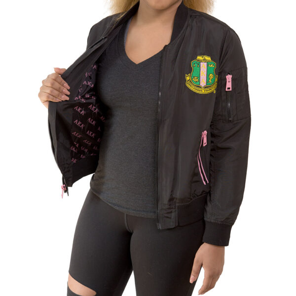 Satin Bomber Jacket - Image 4