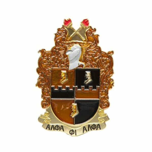 Die-Cut Car Badge - Alpha Phi Alpha, Gold