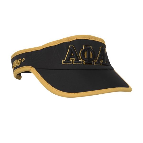 Featherlite Visor - Alpha Phi Alpha, Black
