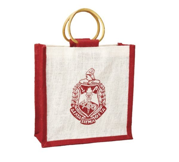 Mini Crest Jute Bag - Image 3