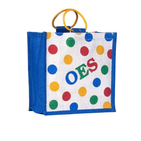 Mini Polka Dot Jute Bag - Eastern Star