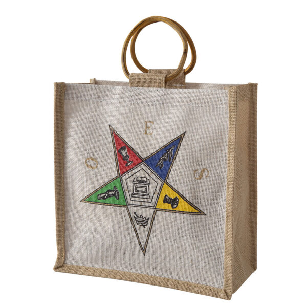 Mini Crest Jute Bag - Image 2