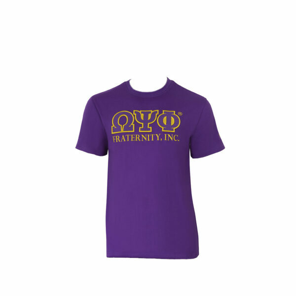 Luxury Embroidered Tee - Omega Psi Phi, XXXX-Large, Purple