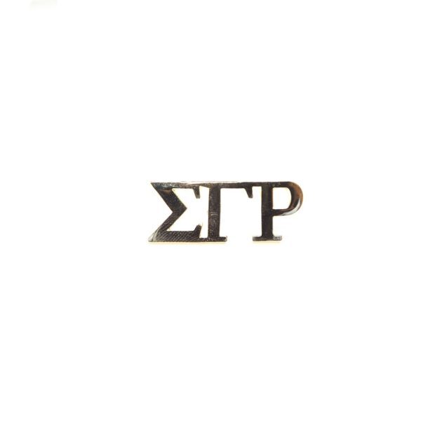 3-LTR Lapel Pin - Sigma Gamma Rho, Gold