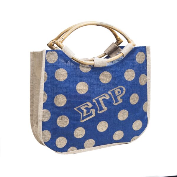 Polka Dot Jute Bag - Image 3
