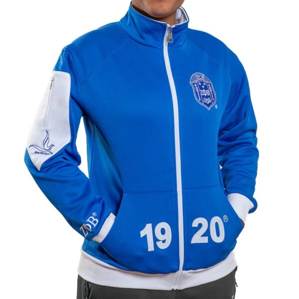 Elite Track Jacket - Zeta Phi Beta, Small, Blue