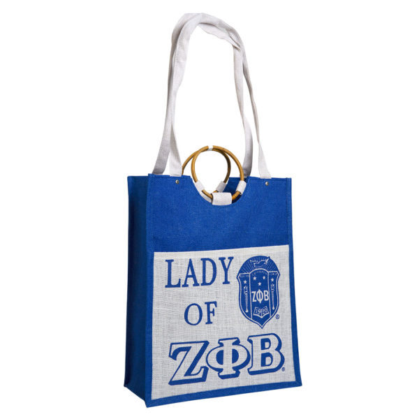 Pocket Jute Bag - Zeta Phi Beta