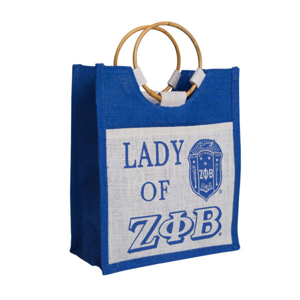 Mini Pocket Jute Bag - Zeta Phi Beta