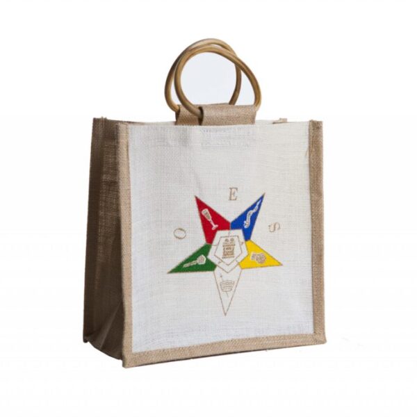 Mini Crest Jute Bag - Eastern Star