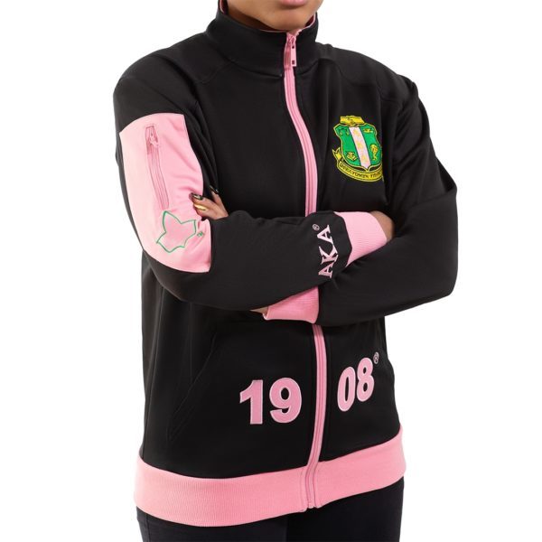 Elite Track Jacket - Alpha Kappa Alpha, X-Large, Black