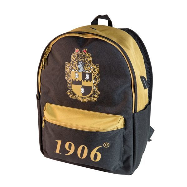 USB-Port Backpack - Alpha Phi Alpha, Black