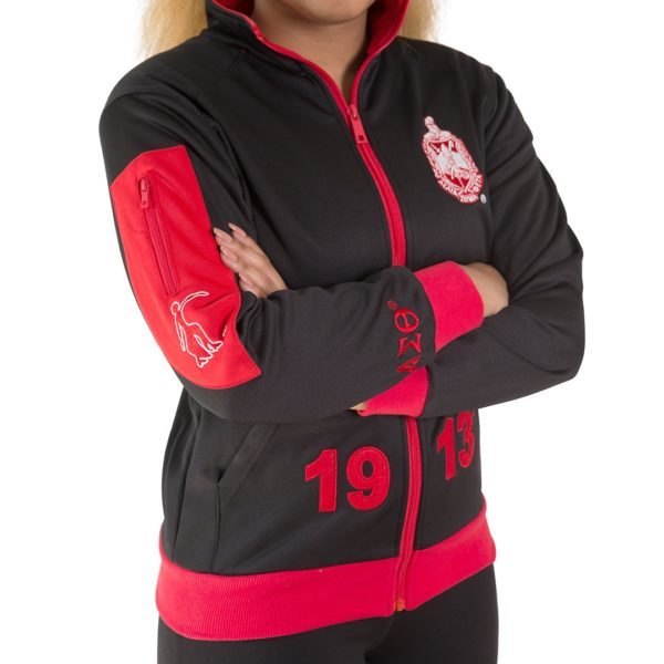 Elite Track Jacket - Delta Sigma Theta, Medium, Black