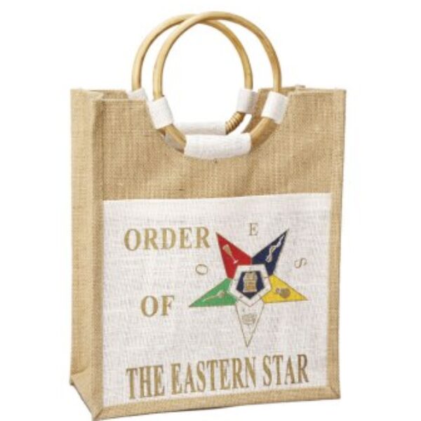 Mini Pocket Jute Bag - Eastern Star