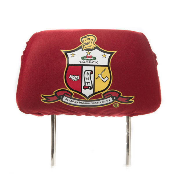 Car Seat Headrest Cover - Kappa Alpha Psi, Red