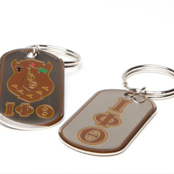 Epoxy Dog-Tag Key Ring - Iota Phi Theta