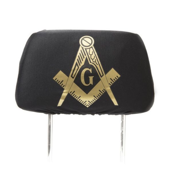 Car Seat Headrest Cover - Mason, Black