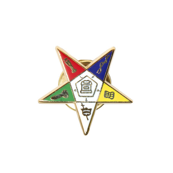 3D Crest Lapel Pin - Eastern Star