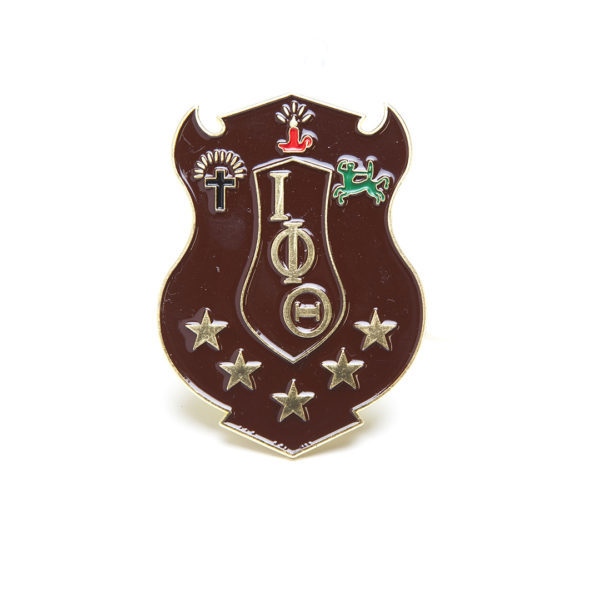 Die-Cut Car Badge - Iota Phi Theta, Brown