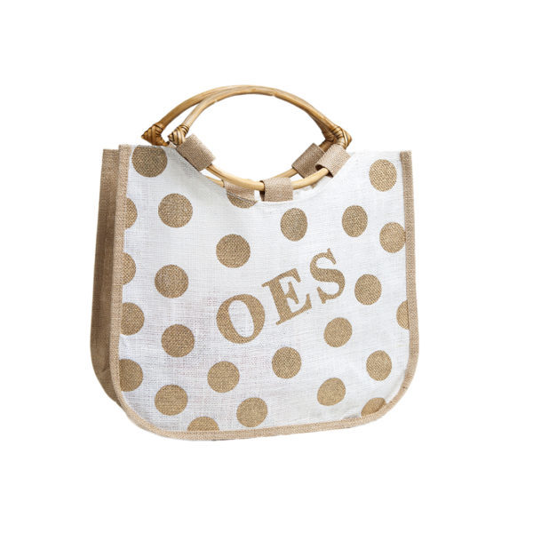 Polka Dot Jute Bag - Eastern Star