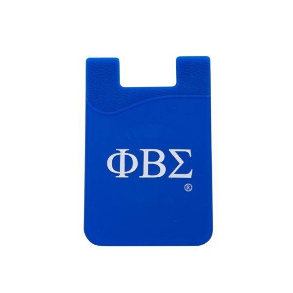 Silicone Phone Wallet - Phi Beta Sigma, Blue