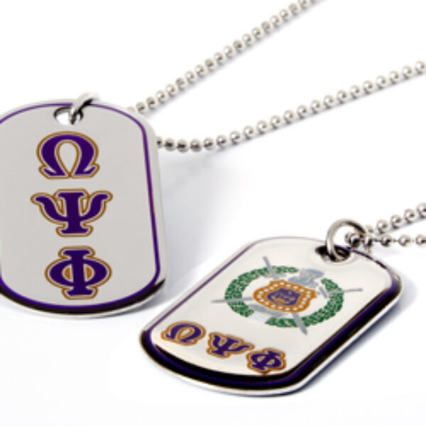 Epoxy Dog-Tag - Omega Psi Phi