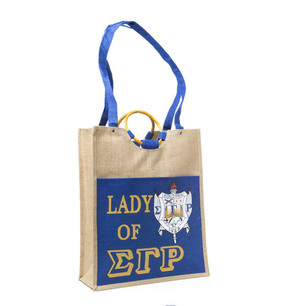 Pocket Jute Bag - Sigma Gamma Rho
