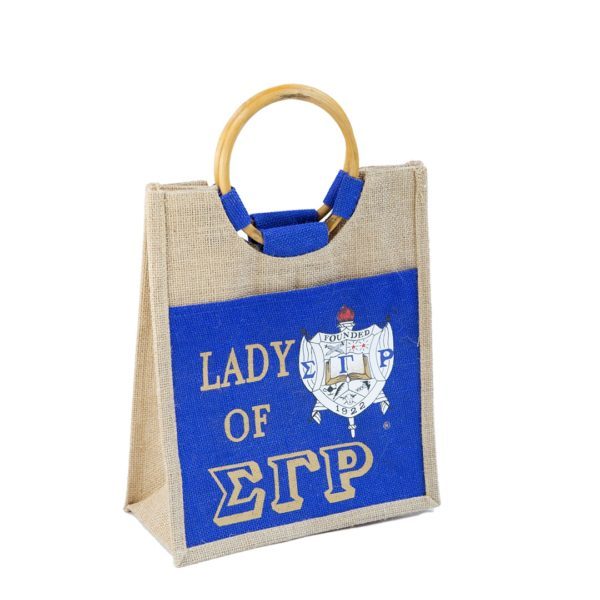 Mini Pocket Jute Bag - Sigma Gamma Rho