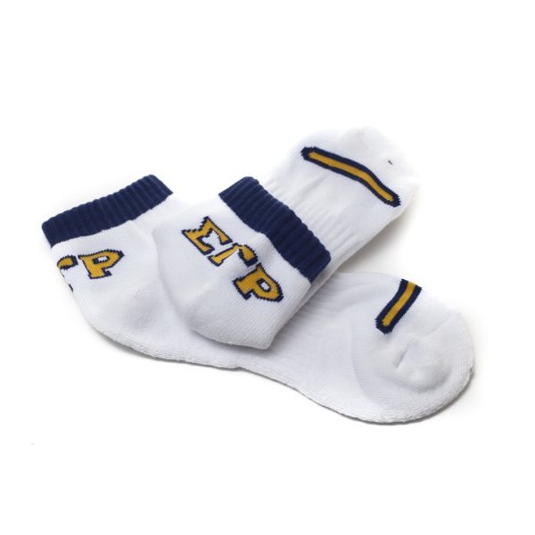 Bootie Socks - Sigma Gamma Rho, White