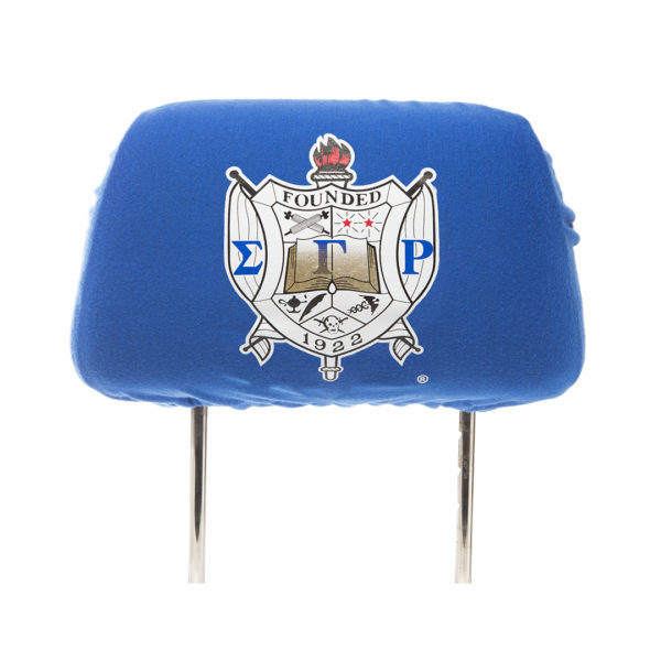 Car Seat Headrest Cover - Sigma Gamma Rho, Blue