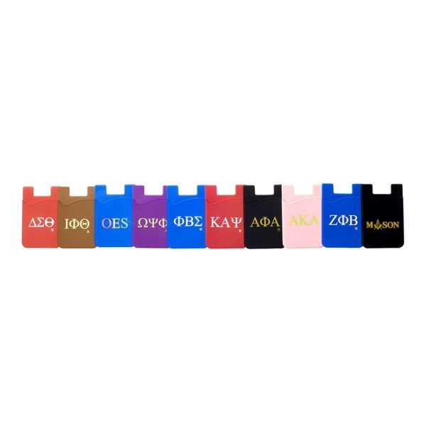 Silicone Phone Wallet - Mason, Black