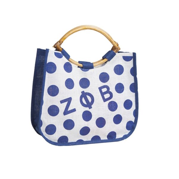 Polka Dot Jute Bag - Image 2