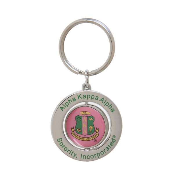 Spinner Key Ring - Alpha Kappa Alpha