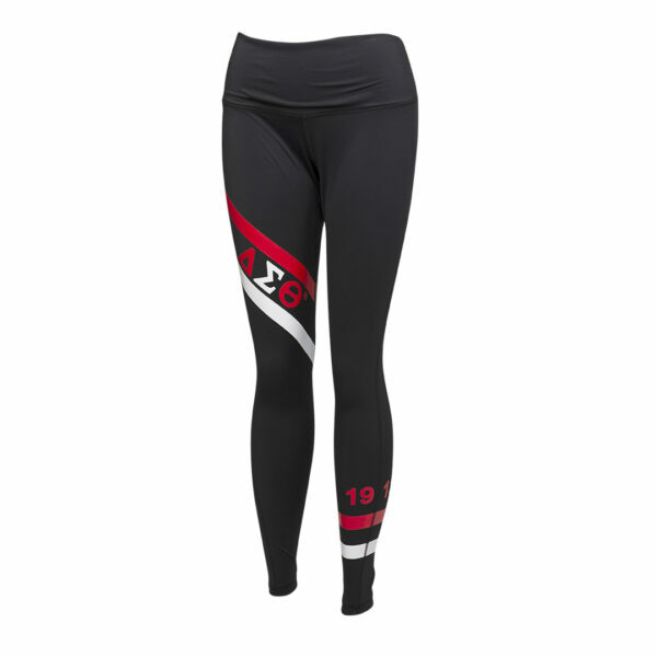 Performance Leggings - Delta Sigma Theta, Black, XXX-Large