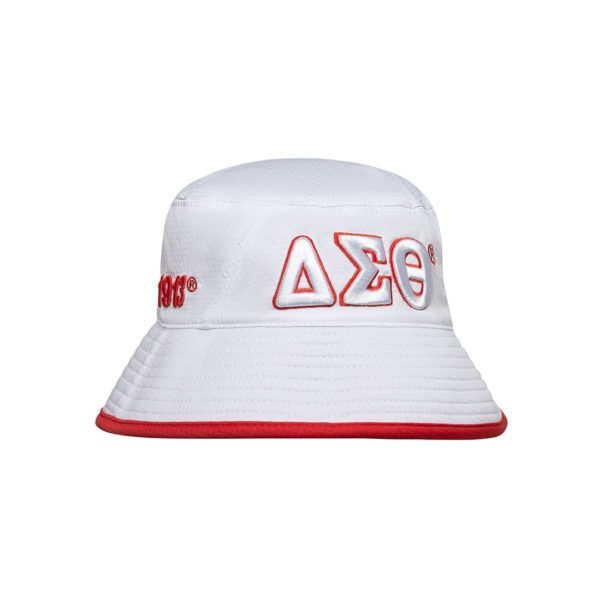 Novelty Bucket Hat - Delta Sigma Theta, White