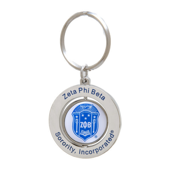 Spinner Key Ring - Zeta Phi Beta