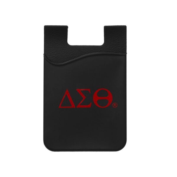 Silicone Phone Wallet - Delta Sigma Theta, Black