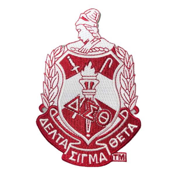 5 Inch Crest - Delta Sigma Theta, Red/White