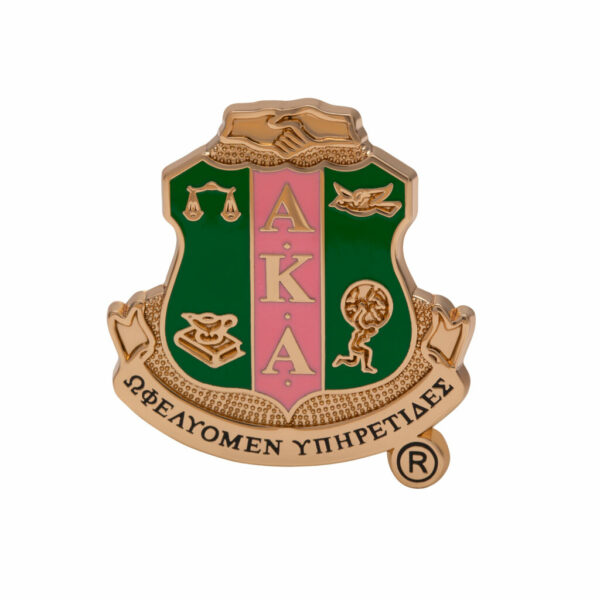 3D Crest Lapel Pin - Alpha Kappa Alpha