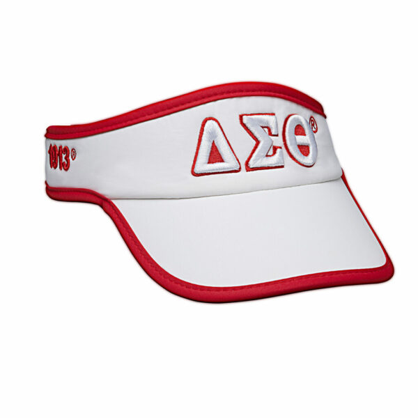 Featherlite Visor - Delta Sigma Theta, White