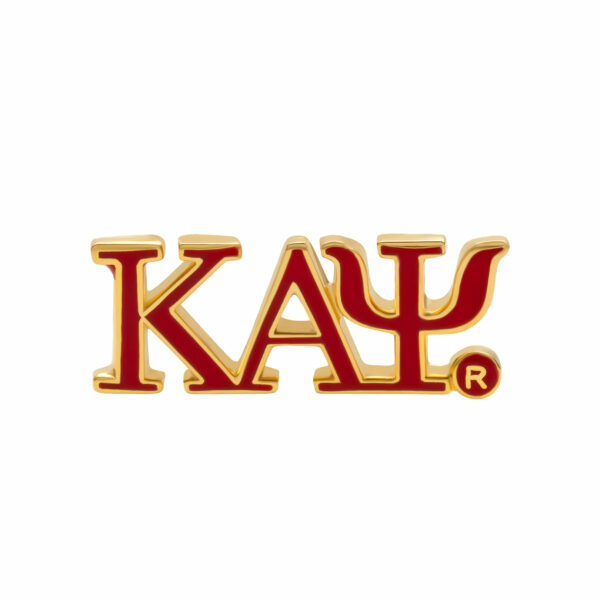 3-LTR Lapel Pin - Kappa Alpha Psi, Red