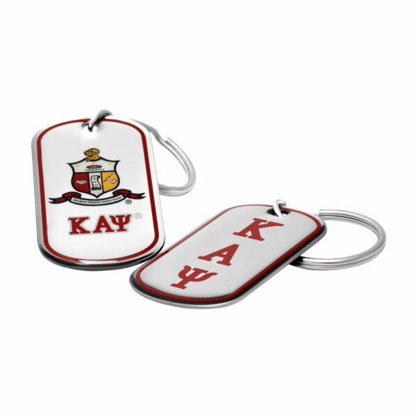 Epoxy Dog-Tag Key Ring - Kappa Alpha Psi
