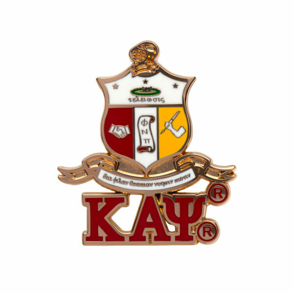 3D Crest Lapel Pin w/ Letters - Kappa Alpha Psi