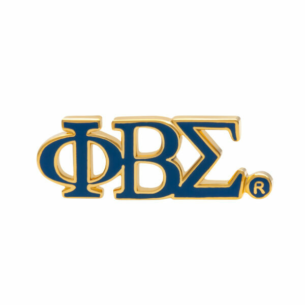 3-LTR Lapel Pin - Phi Beta Sigma, Blue