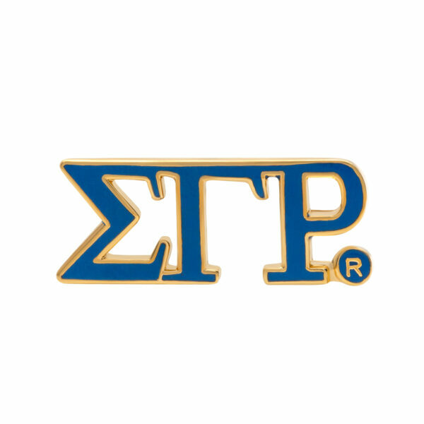 3-LTR Lapel Pin - Sigma Gamma Rho, Blue