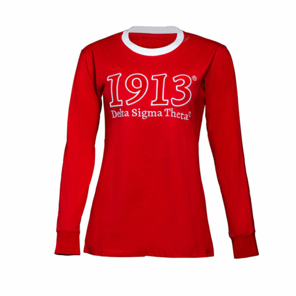 Cotton Long-Sleeve Shirt - Small, Delta Sigma Theta