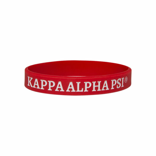 Solid Silicone Wristband - Delta Sigma Theta, Red