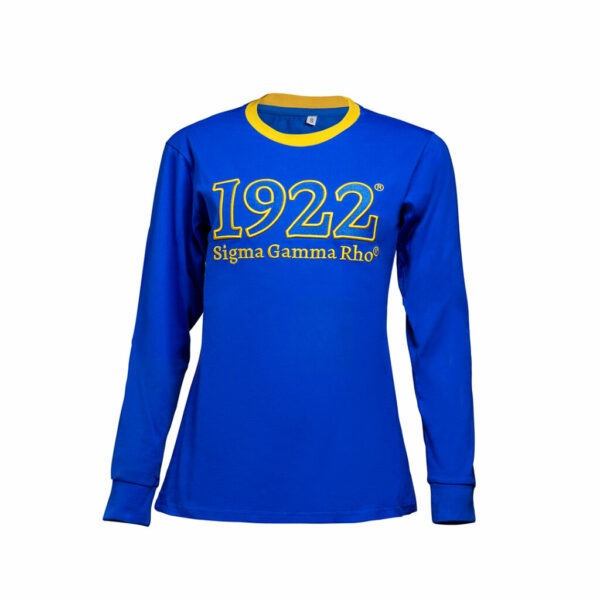 Cotton Long-Sleeve Shirt - Small, Sigma Gamma Rho