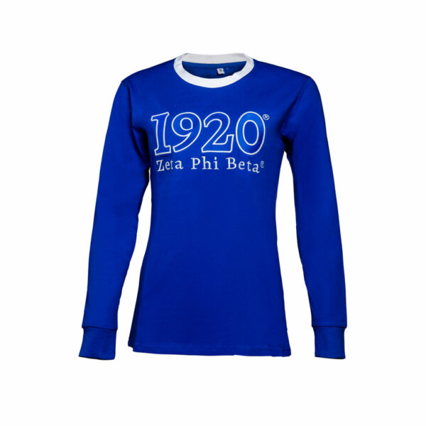 Cotton Long-Sleeve Shirt - Small, Zeta Phi Beta