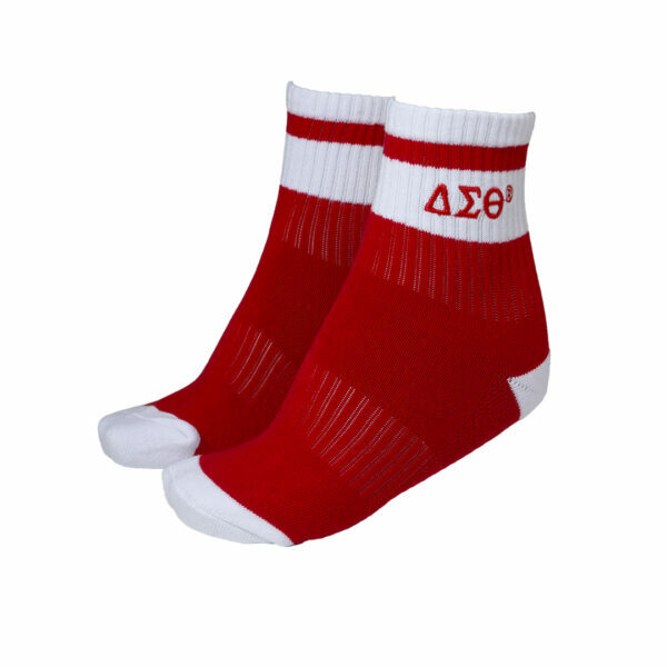 Quarter Socks - Delta Sigma Theta, Red