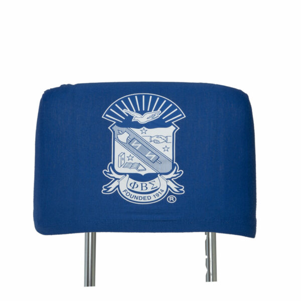 Car Seat Headrest Cover - Phi Beta Sigma, Blue